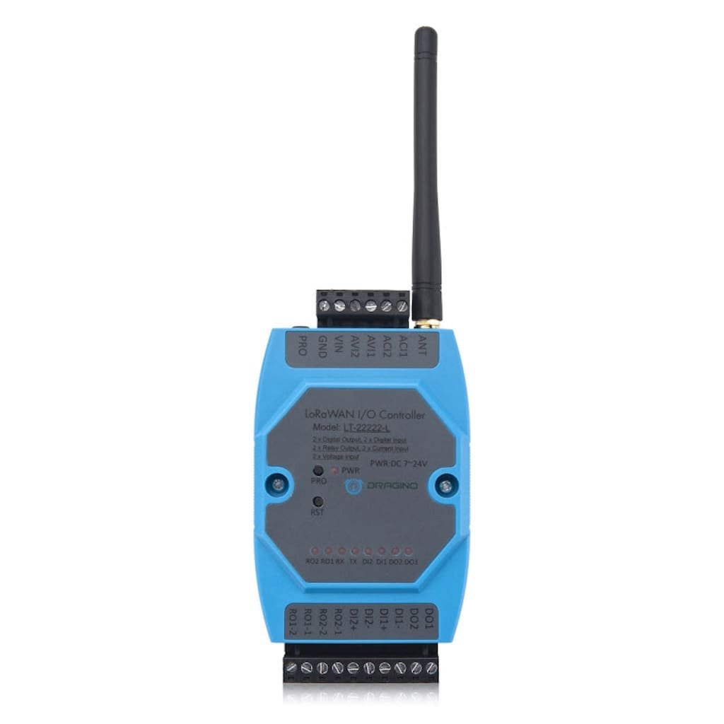 Dragino LT‑22222‑L – Controlador I/O LoRaWAN profesional - Imagen 5