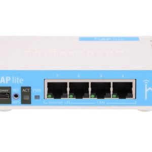 MikroTik hAP lite (RB941-2nD) - Router WiFi 2,4GHz, 4x RJ45 100Mb/s