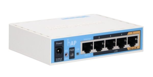 MikroTik hAP WiFi (RB951Ui-2nD) - Router WiFi 2,4GHz, 5x RJ45 100Mb/s - Imagen 4