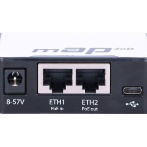 MikroTik mAP WiFi (RBmAP2n) - Router WiFi 2,4GHz, 2x RJ45 100Mb/s, 1x microUSB
