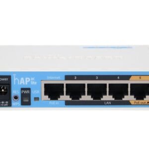 MikroTik hAP ac lite WiFi (RB952Ui-5ac2nD) - Router WiFi Dual Band, 5x RJ45 100Mb/s