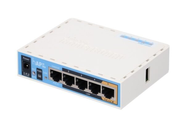 MikroTik hAP ac lite WiFi (RB952Ui-5ac2nD) - Router WiFi Dual Band, 5x RJ45 100Mb/s - Imagen 3