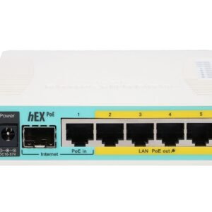 MikroTik hEX PoE (RB960PGS) - Router 5x RJ45 1000Mb/s, 1x SFP, 1x USB