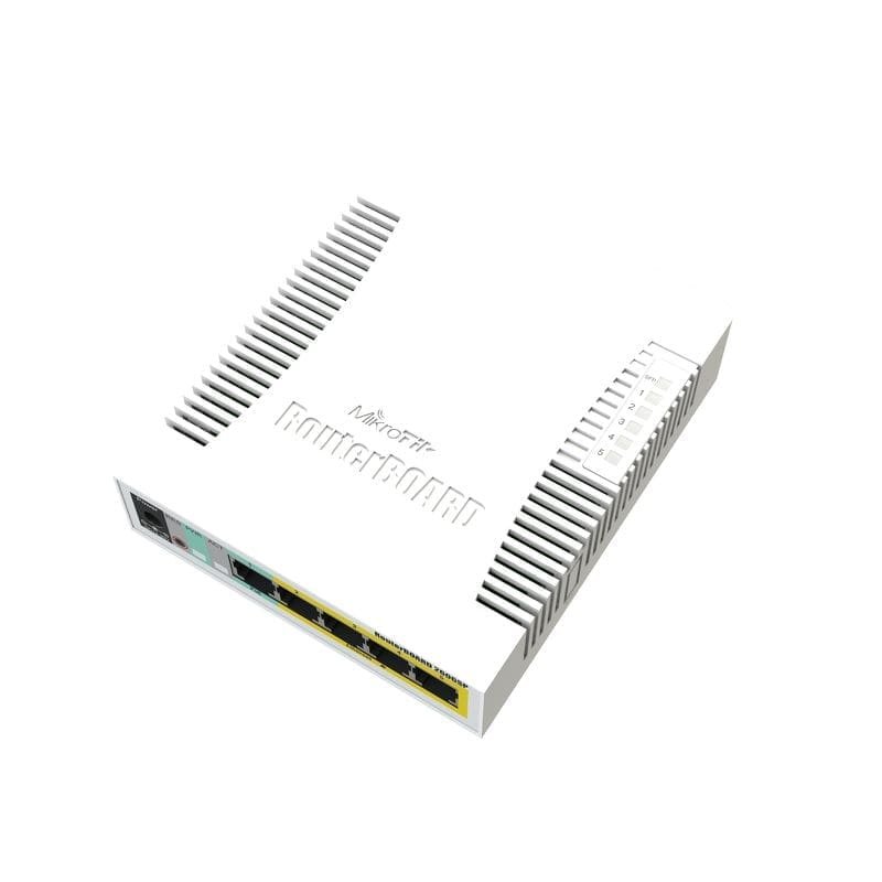 MikroTik RB260GSP (CSS106-1G-4P-1S) – Switch 5× Gigabit, 1× SFP, 4× Passive PoE-out - Imagen 2