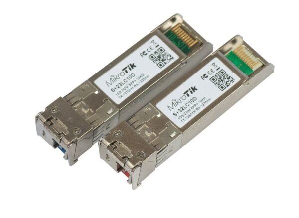 MikroTik S+2332LC10D SFP+ - Módulo 10Gb/s, LC/UPC, 10km, Par (RB/S+23LC10D + RB/S+32LC10D)
