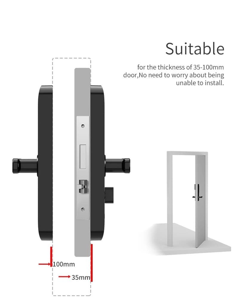 Cerradura inteligente WiFi Smartlife DL02W-R | Huella y código - Imagen 14