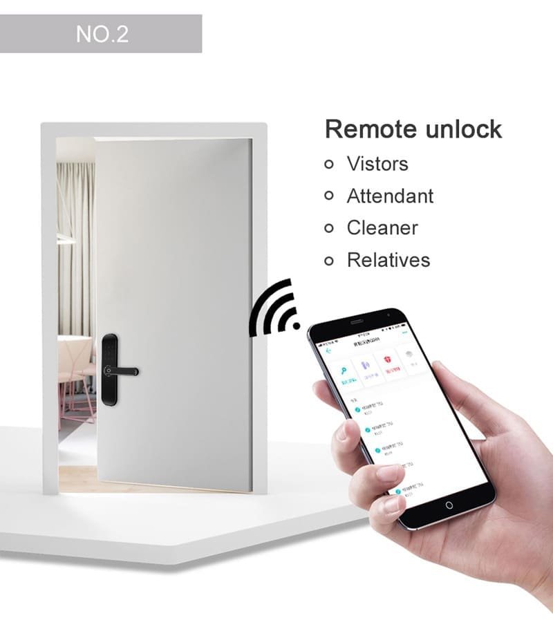 Cerradura inteligente WiFi Smartlife DL02W-R | Huella y código - Imagen 6