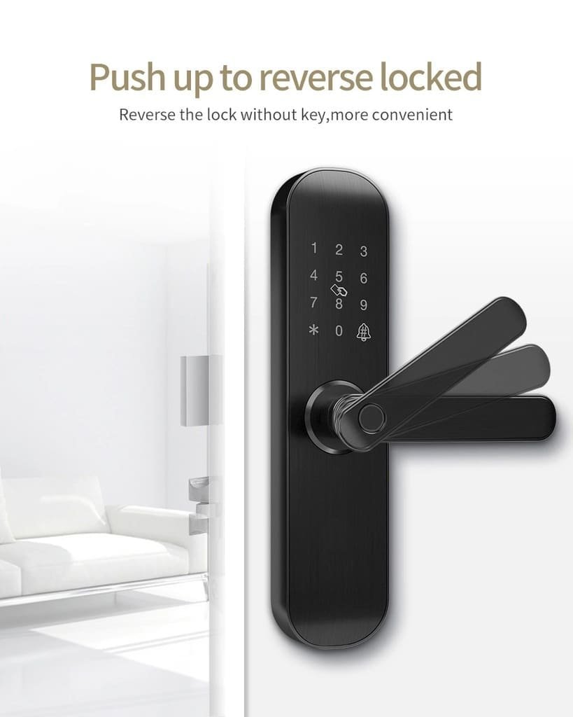 Cerradura inteligente WiFi Smartlife DL02W-R | Huella y código - Imagen 10