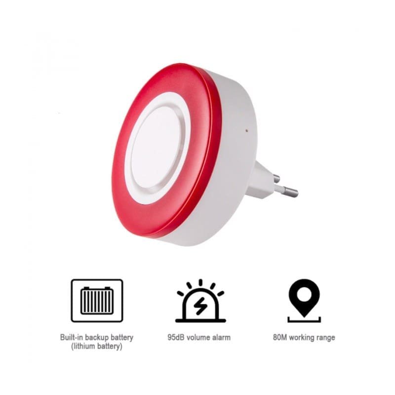 Sirena Zigbee Smartlife HS2WD | Alarma inteligente Tuya - Imagen 2