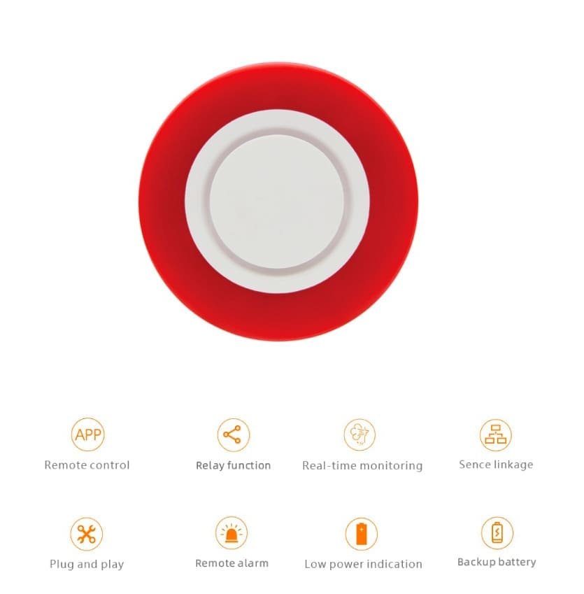 Sirena Zigbee Smartlife HS2WD | Alarma inteligente Tuya - Imagen 6