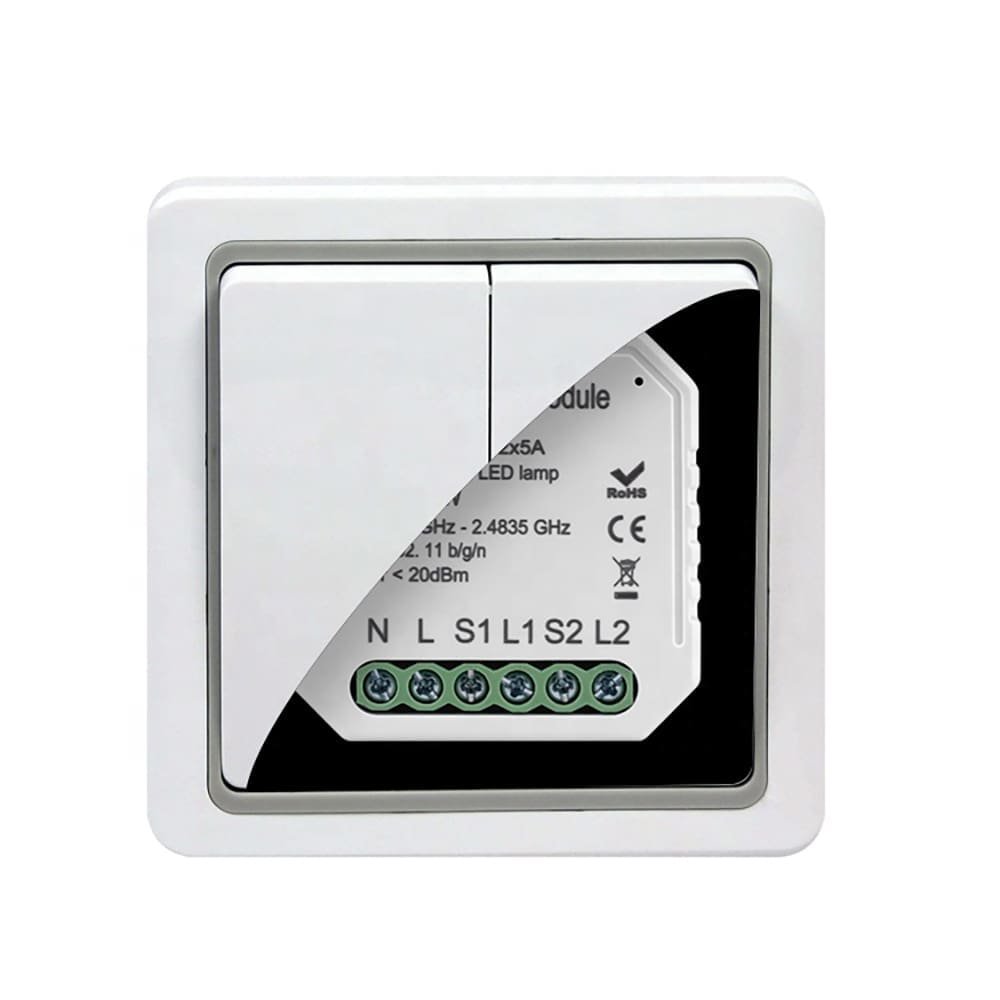 SmartLife QS-WIFI-D02-TRIAC - Micro módulo interruptor con dimmer 1 escena | WiFi - Imagen 2